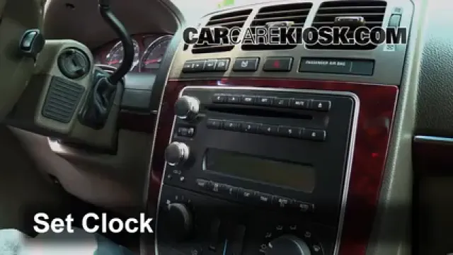 2005 Buick Terraza CX 3.5L V6 Reloj Fijar hora de reloj